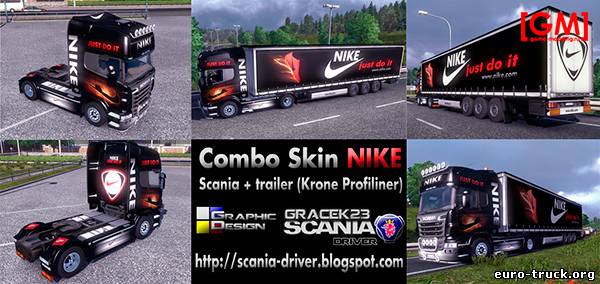 Combo Skin NIKE (Scania + trailer)