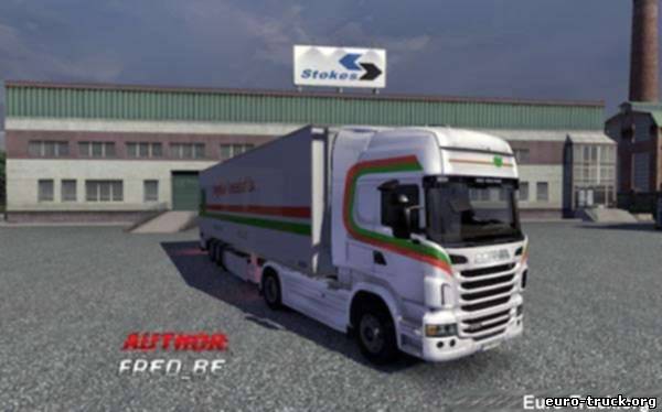 Мод Scania R+Trailer для Euro Truck Simulator 2
