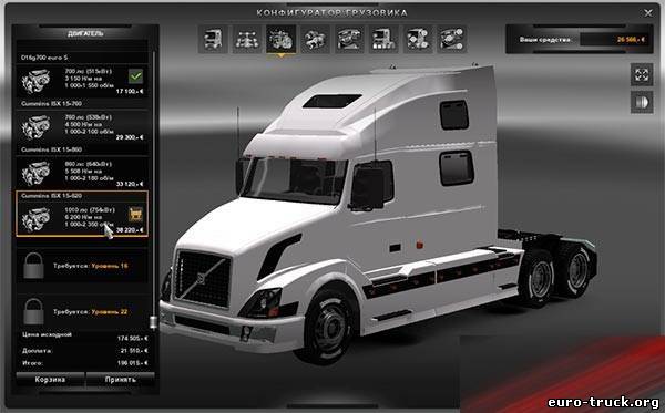 Мод VOLVO VNL 780 для Euro Truck Simulator 2